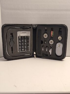 Brookstone Compact Tech Accessory Kit Travel Laptop Kit with case